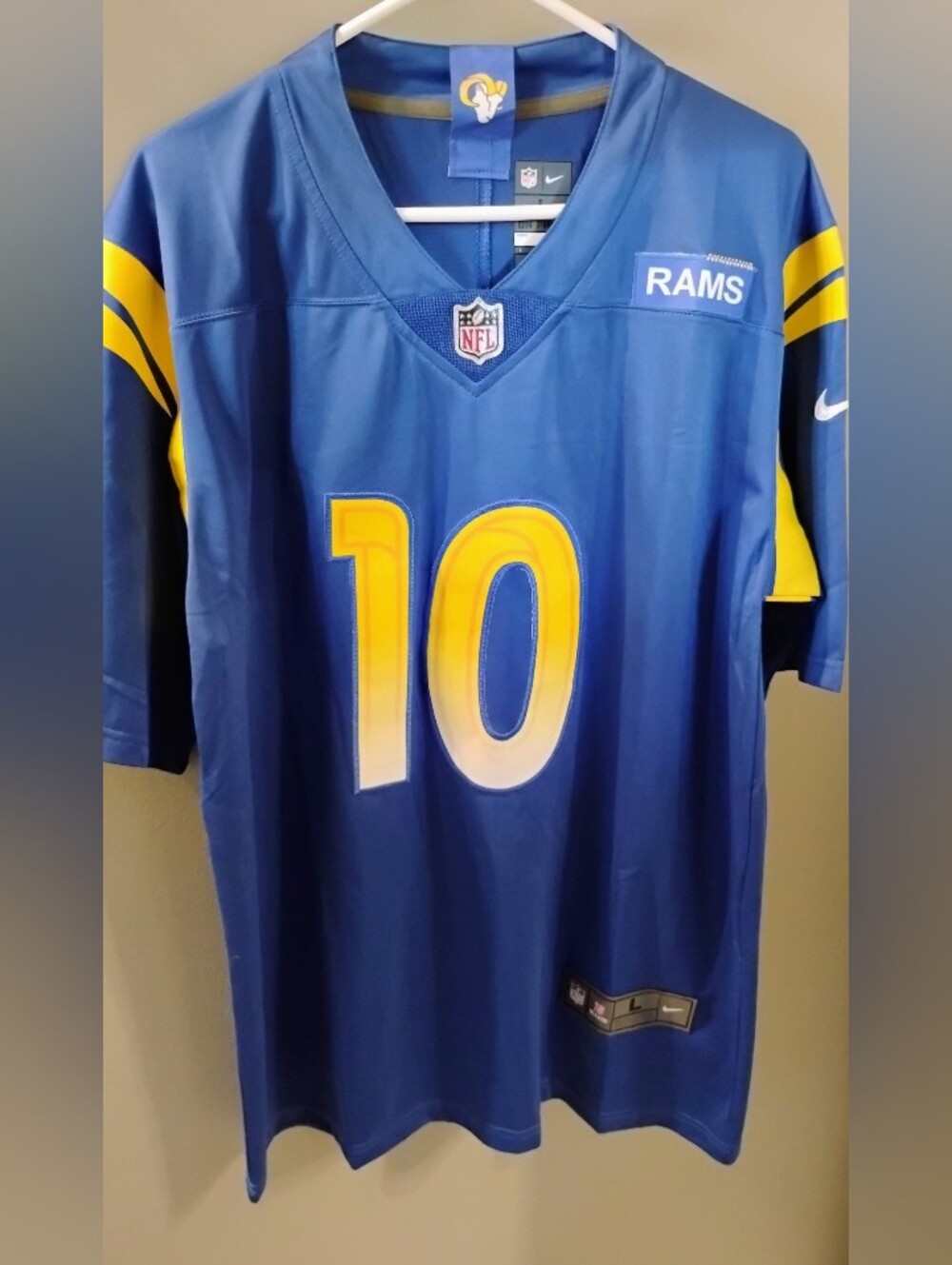 Nike NFL On-Field Los Angeles Rams Cooper Kupp #10 Blue Jersey Men’s L